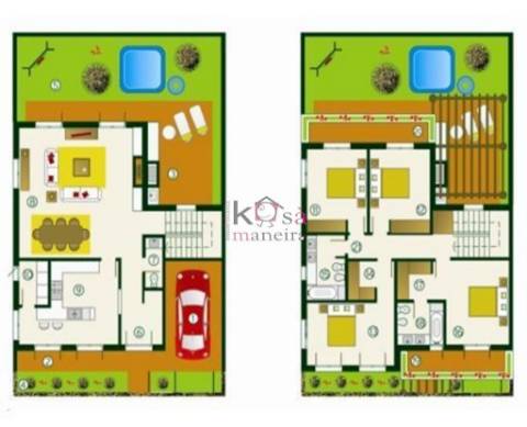  terreno: 192.50m2, área bruta de construção: 232.00m2, em Vila Nova de Santo André.
