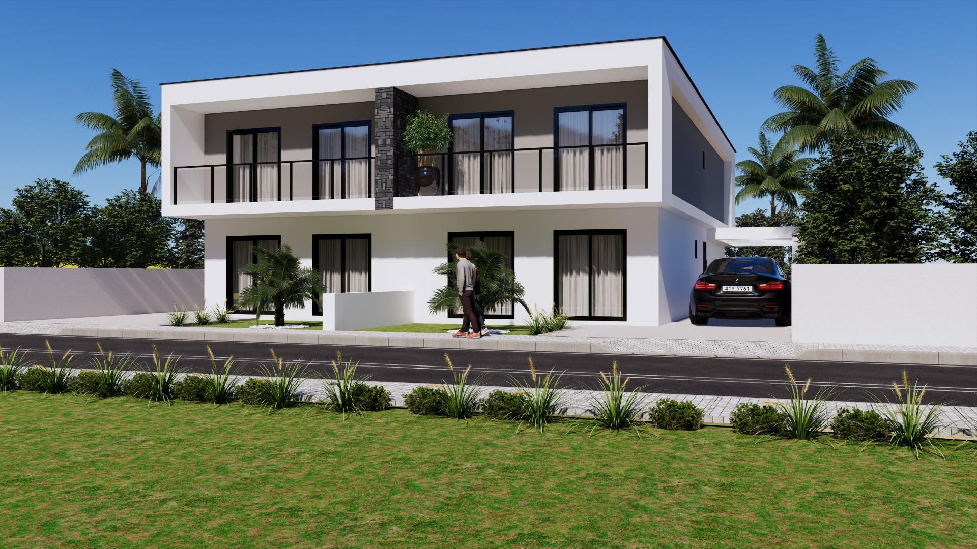 Moradia Nova Geminada T4 c/Piscina Fernão Ferro