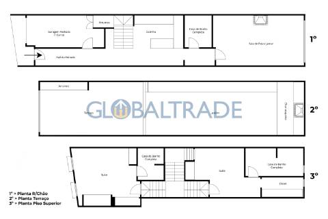 Moradia T2 Renovada com Terraço e Suite em Canidelo
