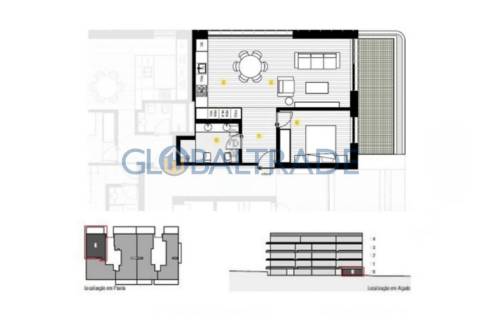 Apartamento T1 Novo em Canidelo