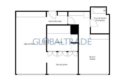 Apartamento T1 na Foz do Douro