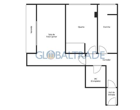 Apartamento T1 Renovado ao centro de Canelas