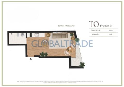 Apartamentos T0 e T0 Duplex em Leça da Palmeira