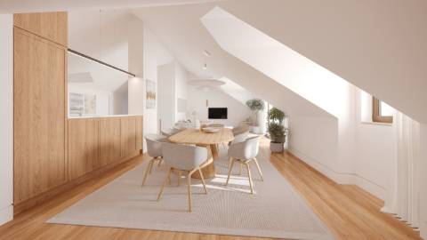 Apartamento T3 com 184,56m2