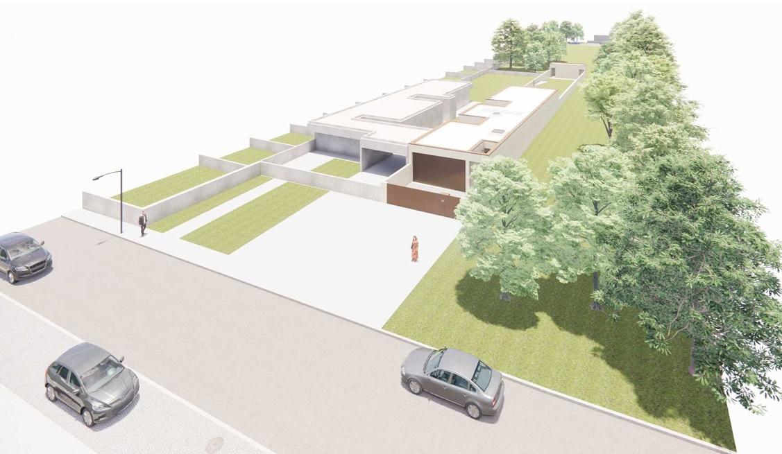 Terreno com projeto aprovado para moradia