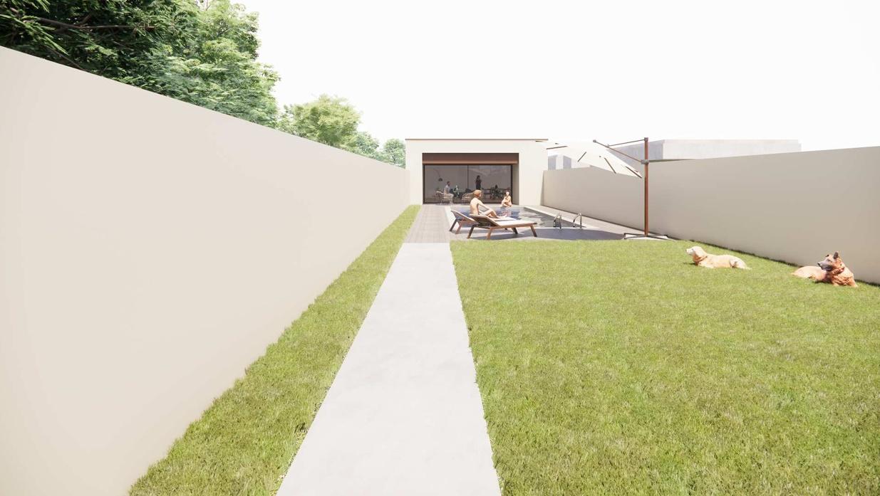 Terreno com projeto aprovado para moradia