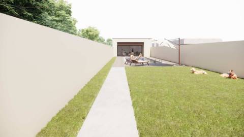 Terreno com projeto aprovado para moradia