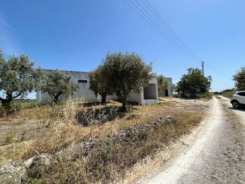 Armazém com terreno 4.100m² - S. Vicente do Paúl, Santarém