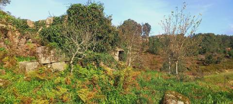 Terreno e ruína com vistas para o rio Douro