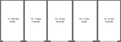 Apartamento T2, novo, em Coimbra

