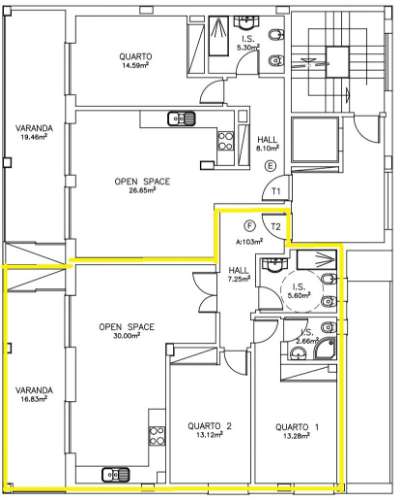 Apartamento T2 em Santo António dos Olivais