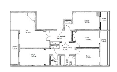 Apartamento T3, com vista mar, na Figueira da Foz