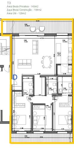 Apartamento T3 em Santa Clara, Coimbra