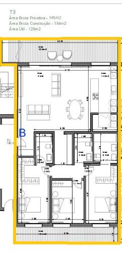 Apartamento T3 em Santa Clara e Castelo Viegas