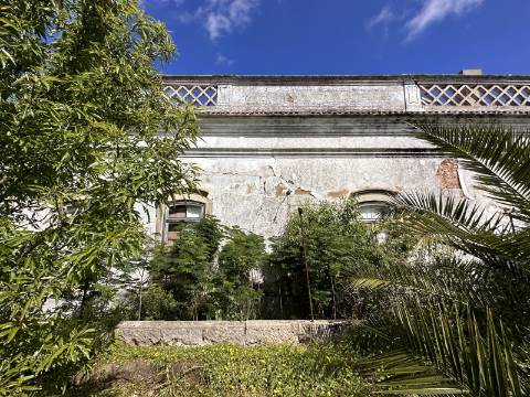 Moradia senhorial sumptuosa I construída em 1895 I 458 m2 I Terreno de 1 403 m2 I Para renovar I Vila de Santa Catarina