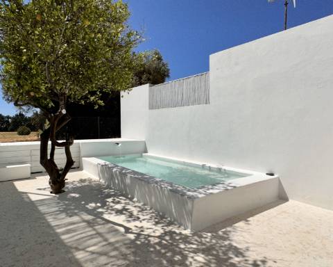 Casa tradicional cheia de charme, renovada, 3 quartos, pátio, tanque, perto das praias, Vila Nova de Cacela