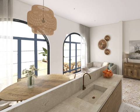 PROJETO APROVADO | Casa geminada tradicional para renovação completa I 3 quartos I Pátio I Piscina I Açoteia I Olhão