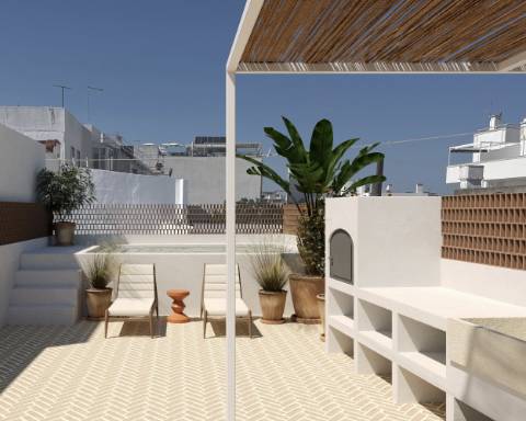 Moradia tradicional I T3 I Renovada I Terraço I Piscina I Baixa I Olhão