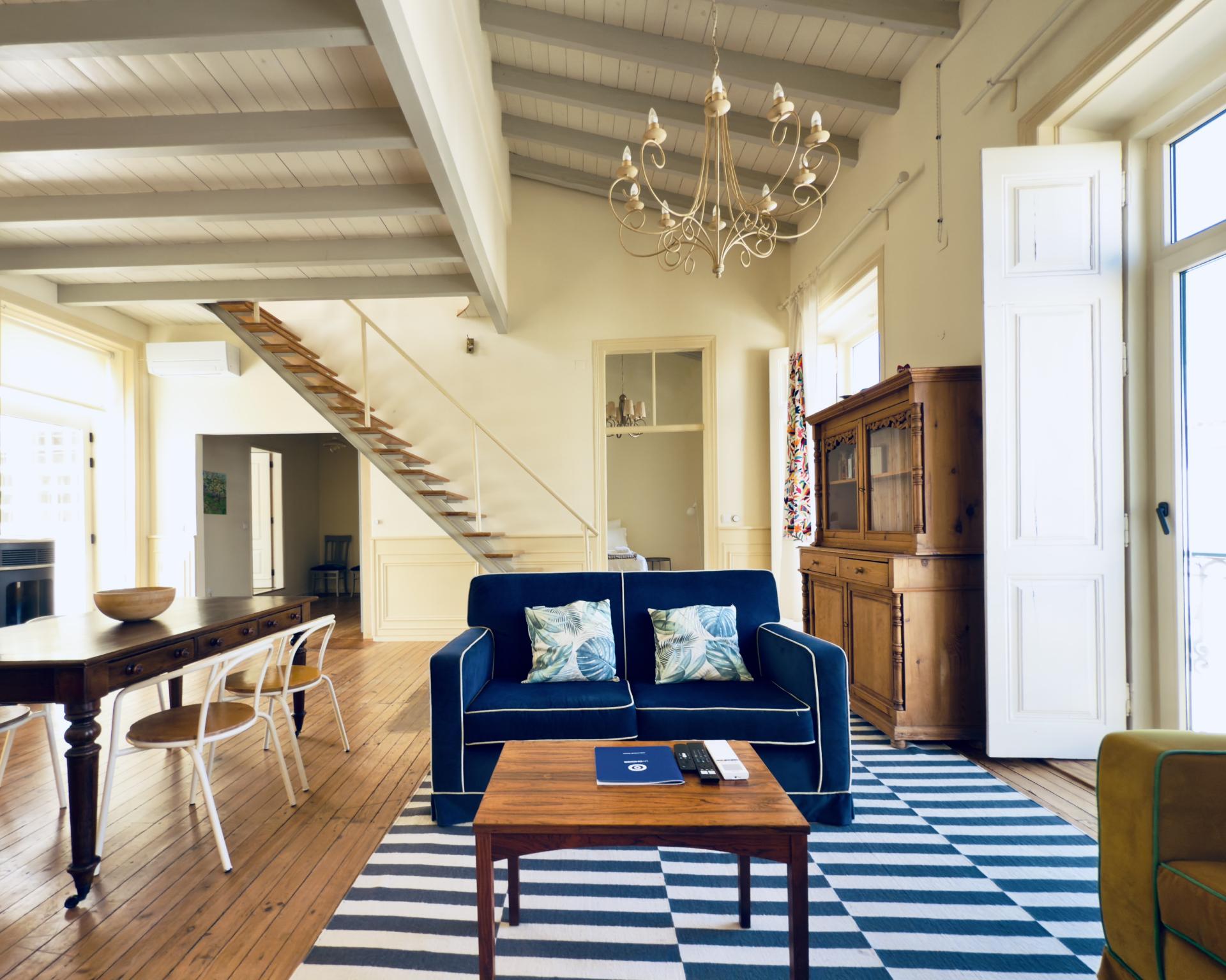 Elegante apartamento duplex I Dois quartos I Terraços I Centro histórico I Perto das ruas pedonais de Vila Real de Santo António