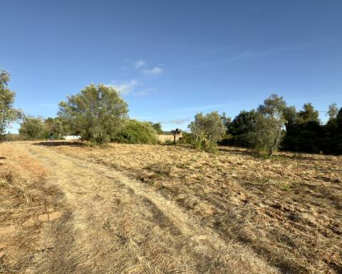 Belo terreno plano de 3.424 m² com projeto aprovado para a reconstrução de uma moradia térrea I 3 quartos I Piscina I Loulé