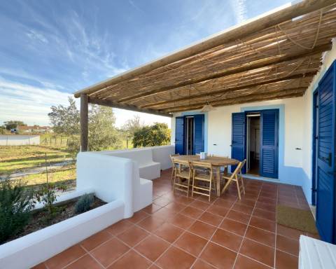 Linda casa típica do Alentejo I 2 quartos I Piscina I Terreno vedado com 3 290 m2 I São Domingos I Santiago do Cacém