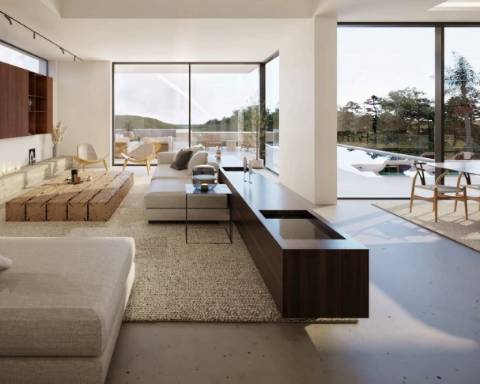 Terreno de 5900 m2 com projeto PIP para construção de uma moradia com 4 quartos I Maravilhosa vista mar I Estoi