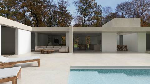 Terreno de 1180 m² com moradia contemporânea térrea de 210 m² I 6 quartos com piscina I Projeto de exceção aprovado com localização privilegiada I Aldeia de Estoi I Faro
