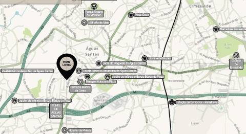 Apartamento T3, com terraço, Aguas Santas