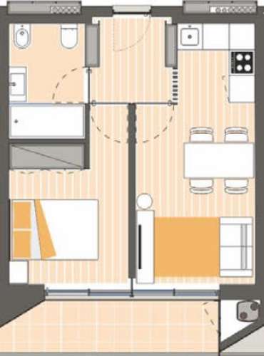 Apartamento T1 Parque dos Sobreiros, Paranhos