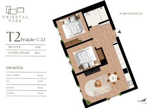 Apartamento T2 l Nova Construção em Campanhã - Viva Perto do Parque Oriental