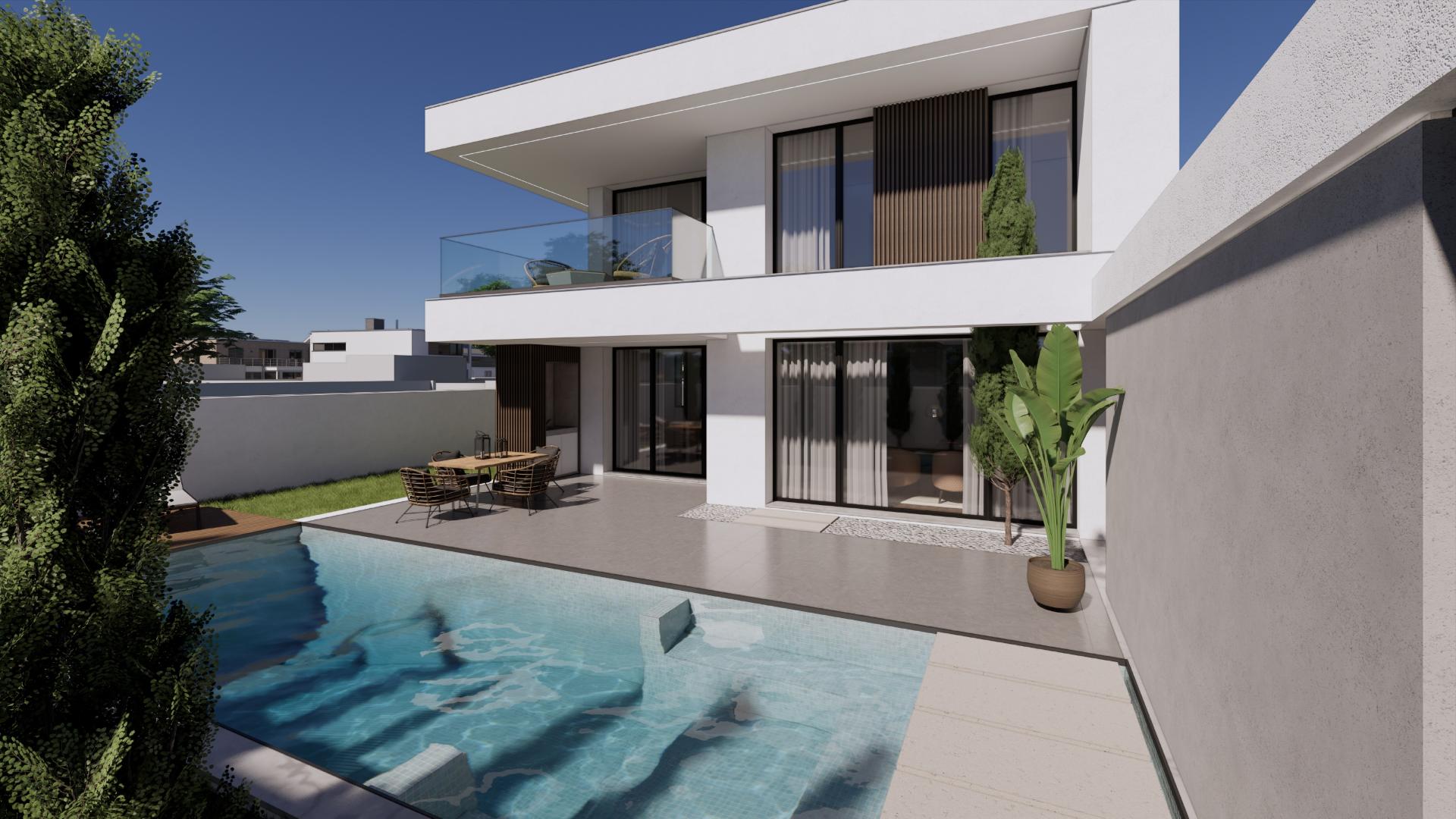 Moradia T4 com piscina, junto a Manique de cima