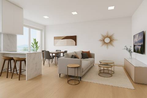 Apartamento T2+1 com terraço novo em Sesimbra