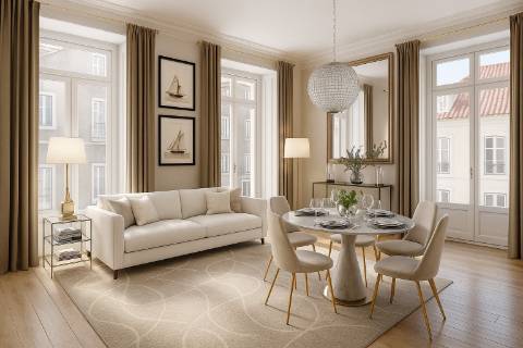 Apartamento T2 Duplex na Baixa Pombalina - Lisboa