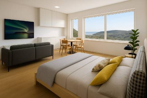 Apartamento T0 novo em Sesimbra com excelente exposição solar