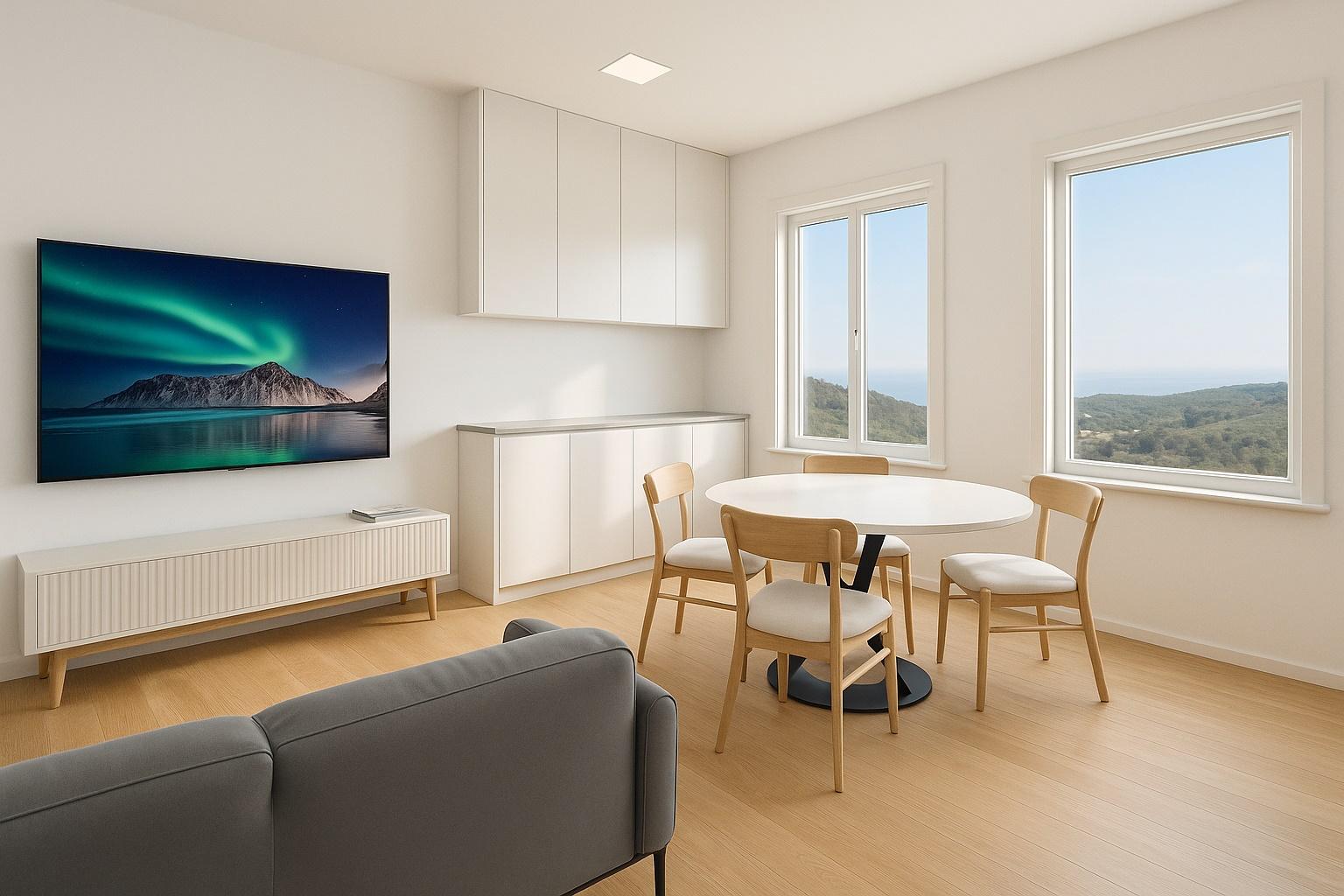 Apartamento T0 novo em Sesimbra com excelente exposição solar