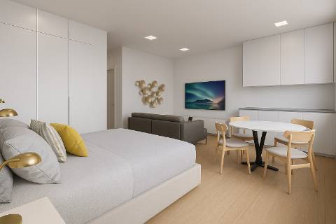 Apartamento T0 novo em Sesimbra com excelente exposição solar