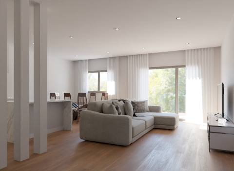 Apartamento T3 de segundo andar em prédio com elevador - Entroncamento