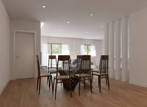 Apartamento T3 de segundo andar em prédio com elevador - Entroncamento