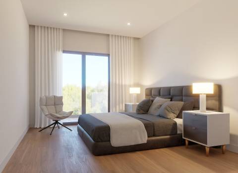 Apartamento T3 de segundo andar em prédio com elevador - Entroncamento