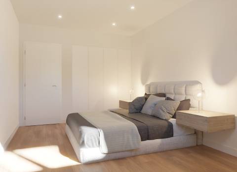 Apartamento T3 de segundo andar em prédio com elevador - Entroncamento