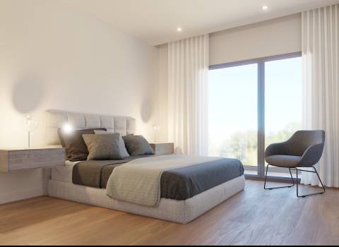 Apartamento T3 de segundo andar em prédio com elevador - Entroncamento