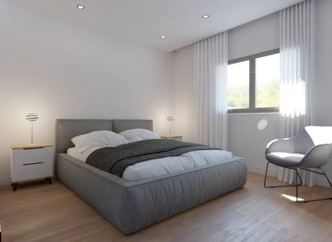 Apartamento T3 de segundo andar em prédio com elevador - Entroncamento