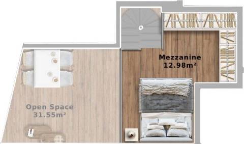 T1com mezzanine em Vila Nova de Gaia - General Torres - Azuaga 68