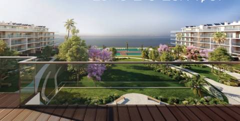 Apartamento T1 em condomínio alto padrão Tagus Bay