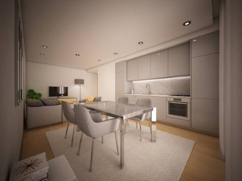 Apartamento T1+1 c/ Terraço - Totalmente Renovado