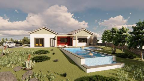 VENDE-SE TERRENO COM PROJETO DE CONSTRUÇÃO EM SANTO AMARO, SÃO ROQUE DO PICO