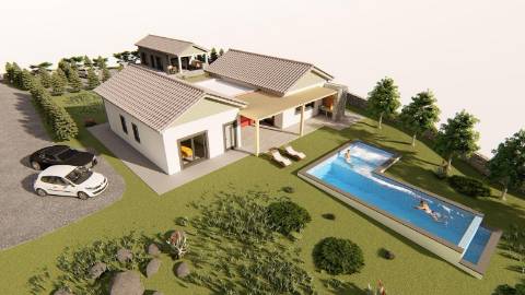 VENDE-SE TERRENO COM PROJETO DE CONSTRUÇÃO EM SANTO AMARO, SÃO ROQUE DO PICO