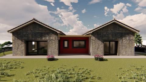 VENDE-SE TERRENO COM PROJETO DE CONSTRUÇÃO EM SANTO AMARO, SÃO ROQUE DO PICO