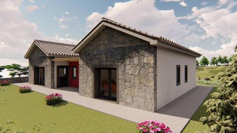 VENDE-SE TERRENO COM PROJETO DE CONSTRUÇÃO EM SANTO AMARO, SÃO ROQUE DO PICO