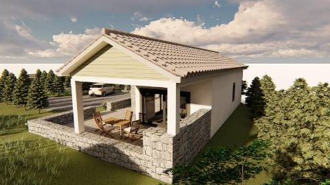 VENDE-SE TERRENO COM PROJETO DE CONSTRUÇÃO EM SANTO AMARO, SÃO ROQUE DO PICO